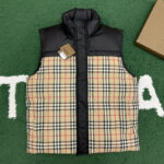 버버리 【잔디집】 리버시블 퍼퍼 질레 패딩 조끼 베스트（레어）