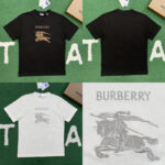 버버리 【잔디집】 EKD 반팔 티셔츠 코튼 (레어)