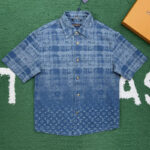 루이비통 【잔디집】 숏 슬리브드 셔츠 데님 (레어)