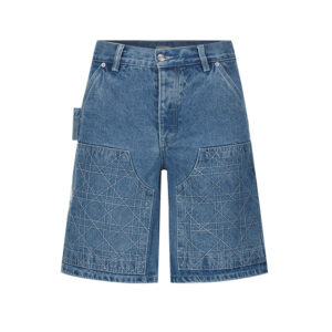 디올 【잔디집2】 까나쥬 데님 버뮤다 숏 팬츠（세븐）