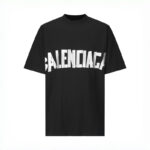 발렌시아가 【잔디집2】 테이프 타입 반팔 티셔츠（세븐）