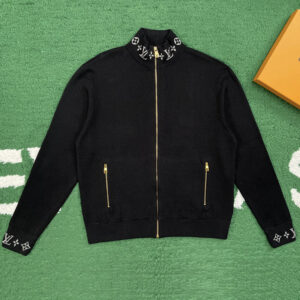 루이비통 【잔디집】 트래블 블루종 자켓 더블 페이스 니트 (레어)