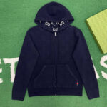 구찌 【잔디집】 GG 리버시블 울 후드 집업（레어）