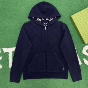 구찌 【잔디집】 GG 리버시블 울 후드 집업（레어）