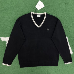 셀린느 【잔디집】 트리옹프 V넥 울 스웨터 니트 (레어)