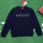 구찌 【잔디집】 인타르시아 울 스웨터 (레어)