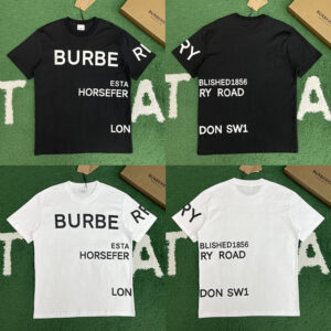 버버리 【잔디집】 호스페리 프린팅 코튼 티셔츠（레어）