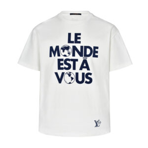 루이비통 【잔디집2】 Le Monde Est À Vous 그래픽 반팔 티셔츠 (세븐)