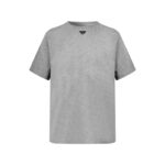 프라다 【잔디집2】 트라이앵글 코튼 반팔 티셔츠 로고 （세븐）