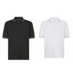 프라다 【잔디집2】 로고 자수 폴로 반팔 티셔츠（세븐）