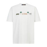 루이비통 【잔디집2】 x 다즐링 리미티드 엠브로이더드 숏 슬리브드 크루넥 티셔츠 （세븐）