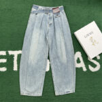 로에베 【잔디집】 벨트 디테일 데님 팬츠（레어）