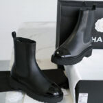 샤넬 【Happy】 22c 첼시 미들 부츠 블랙（TJ공장）