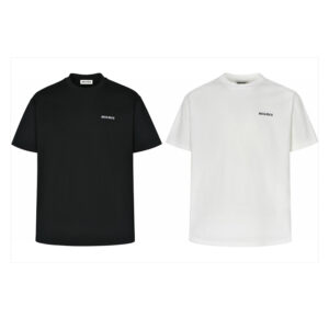 미우미우 【잔디집2】 로고 자수 반팔 티셔츠（세븐）