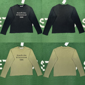 아크네 【잔디집】 1996 스톡홀름 로고 프린트 티셔츠（레어）