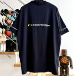 발렌시아가 【계단집】 오버사이즈 반팔 티셔츠 로고