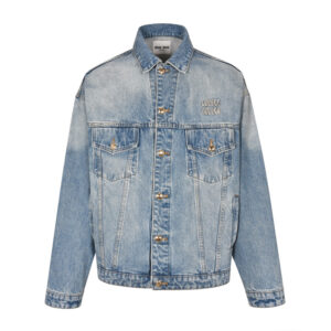 미우미우 【잔디집2】 23FW 데님 블루종 자켓（세븐）