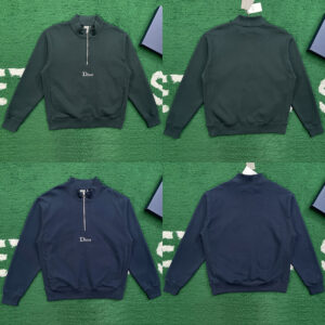 디올 【잔디집】 지퍼 네크라인 스웨트셔츠（레어）