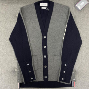 톰브라운 【터보공장】 （TJ） 4-Bar 사선완장 하프 가디건