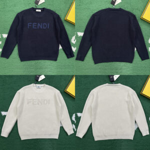 펜디 【잔디집】 맥시 로고 레터링 니트 스웨터（레어）