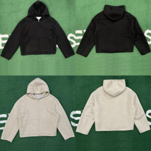 아크네 【잔디집】 브러시드 캐시미어 울 후드 자켓（레어）