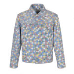 루이비통 【잔디집2】 멀티 다미에 데님 트러커 자켓（세븐）