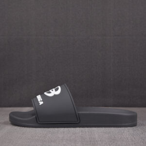 발렌시아가 [GD공장]  풀 슬라이드 샌들 스포츠 아이콘 로고 그레이 남성용