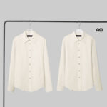 루이비통 【YD공장】 모노그램 자카드 코튼 롱 슬리브드 셔츠