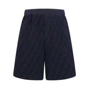 펜디 【잔디집2】 FF 로고 테리 코튼 숏 팬츠（세븐）