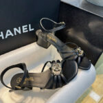 샤넬 【TJ공장】 25P CC로고 램스킨 샌들（터보）