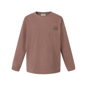 미우미우 【잔디집2】 포켓 로고 긴팔 티셔츠 (세븐)