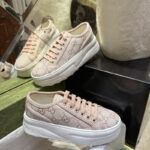 구찌 【TJ공장】 GG 캔버스 1977 테니스 청키 솔 스니커즈 (터보)