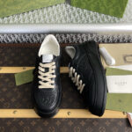 구찌 【잔디집】 GG 캔버스 스니커즈 블랙（레어）