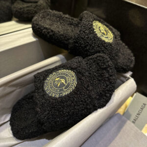 발렌시아가 [터보공장] 로고 퍼리 슬라이드 샌들  (TJ공장)