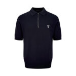 프라다 【잔디집2】 하프 집업 울 폴로 셔츠（세븐）