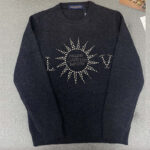 루이비통 【TJ공장】 MLVD 엠벨리시드 롱 슬리브드 메리노 울 크루넥（터보）