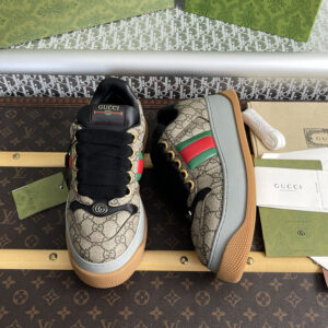 구찌 【잔디집】 GG 캔버스 스크리너 스니커즈（레어）