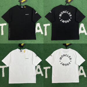 몽클레어 【잔디집】 FRGMT x 로고 모티프 반팔 티셔츠（레어）