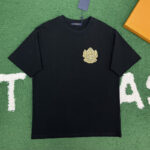 루이비통 【잔디집】 LV 도그 패치 올오버 다미에 반팔 티셔츠（레어）