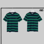 미우미우 【YD공장】 스트라이프 반팔 티셔츠 코튼