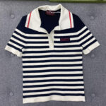 구찌 [TJ공장] 로고 스트라이프 폴로 셔츠 코튼 블렌드