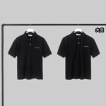 미우미우 【YD공장】 코튼 피케 폴로 셔츠 블랙