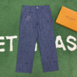 루이비통 【잔디집】 LV 블라슨 데님 엠벨리시드 팬츠（레어）