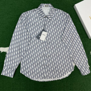 디올 【잔디집】 오블리크 실크 트윌 셔츠（레어）