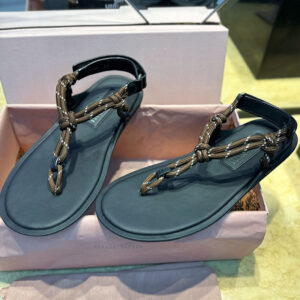 미우미우 [TJ공장]  Riviere 가죽 샌들 (터보공장)