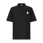 디올 【잔디집2】 CD 다이아몬드 반팔 폴로 셔츠（세븐）