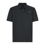 프라다 【잔디집2】 트라이앵글 로고 클래식 피케 폴로 셔츠（세븐）