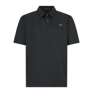 프라다 【잔디집2】 트라이앵글 로고 클래식 피케 폴로 셔츠（세븐）