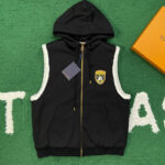 루이비통 【잔디집】 리버서블 플리스 질레（레어）