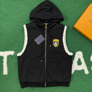 루이비통 【잔디집】 리버서블 플리스 질레（레어）